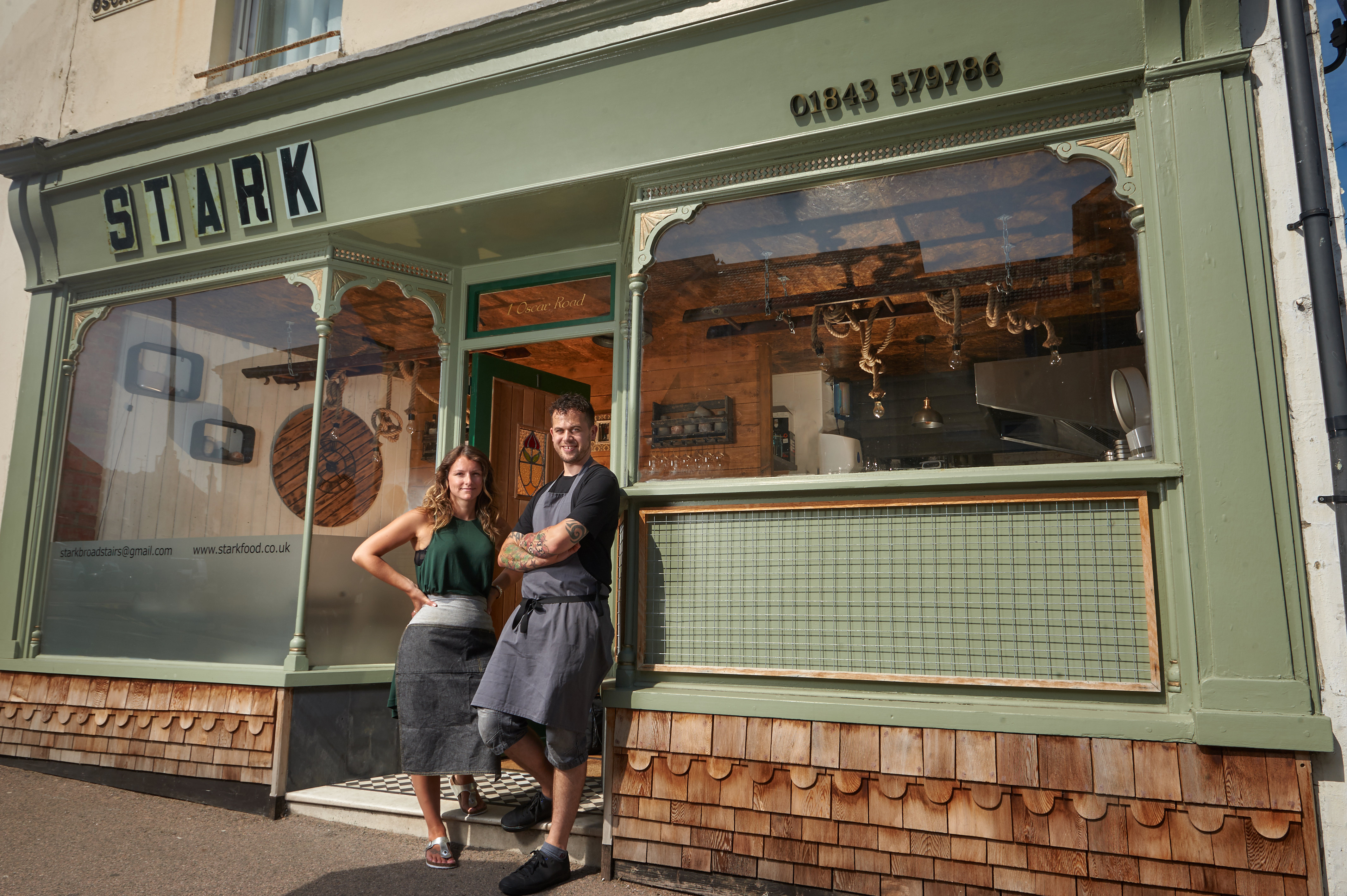 Ben and Sophie outside Stark